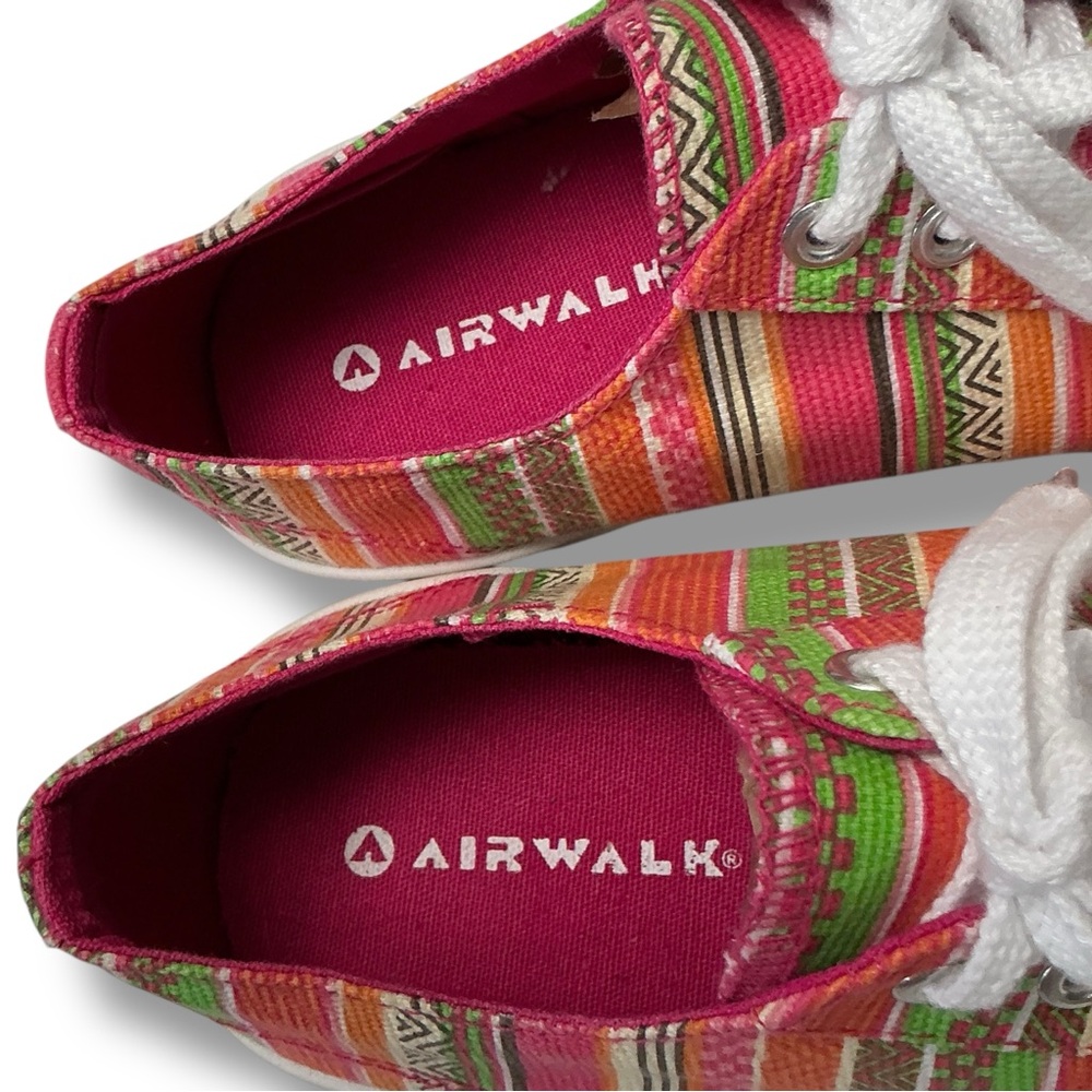 AIRWALK Retro Striped Canvas Lace-up Sneakers - Picture 6 of 13